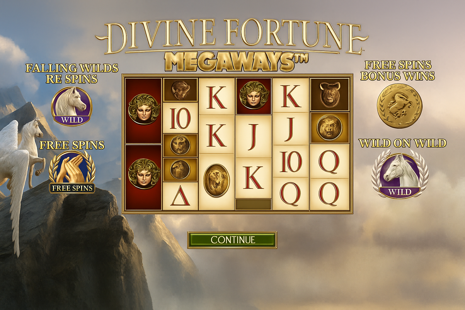 Divine Fortune Megaways gameplay